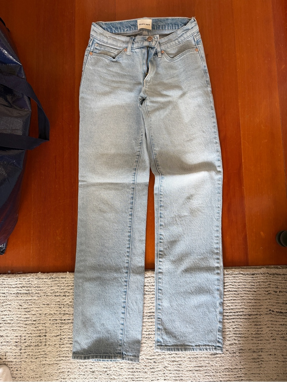 A-Brand Pale Blue Straight-Leg Jeans